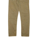 JACK & JONES Mens Slim Fit Workwear Beige Cotton Blend Twill W31 L30 Work Jeans