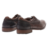 ANDRE Derby Shoes Brown Leather Mens UK 9