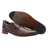 ANDRE Derby Shoes Brown Leather Mens UK 9