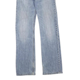 CARHARTT Mens Jeans Blue Regular Straight Denim Light W30 L33 Zip Cotton Blend