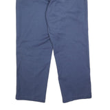 DICKIES Mens Regular Blue Cotton Blend Zip Trousers W36 L28 Workwear Chino