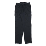 EUROPEAN PROJECT Mens Cotton Blend Black Regular Straight Trousers W30 L34 Cargo