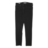 LEVI'S Womens Black Slim Skinny Denim Cotton Blend W28 L28 Stylish Zip Jeans