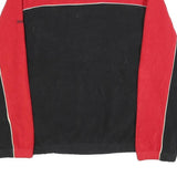 REEBOK Mens Red & Black Jumper Pullover Plain Crew Neck Tight Knit S Polyester