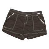 NAUTICA Womens Shorts Brown Casual Plain M W32 Lightweight Summer Wear