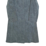 DELHER ALBERS Womens Blue Jacket S Polyester Plain Button Closure Stylish