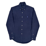 Ralph Lauren Slim Fit Shirt - Small Navy Cotton