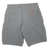CARHARTT Mens Shorts Grey Casual Cotton Blend M W34 Workwear Heavy Duty