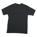 CHAMPION Mens Black Graphic T-Shirt L Short Sleeve Crew Neck Classic Cotton