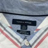Tommy Hilfiger Striped Short Sleeve Shirt - 2XL Blue Cotton