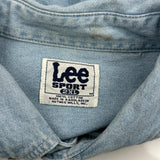 Miami Dolphins Lee Sport Denim Shirt - 2XL Light Wash Cotton