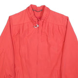 Womens Red Lightweight Plain Jacket S Polyester Blend Zip Closure