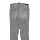 LEVI'S Womens Slim Grey Jeans Denim W29 L32 Classic Fit Zip Closure