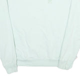 FILA Womens Light Green Cotton Blend Crew Neck Sweatshirt L Casual Pullover