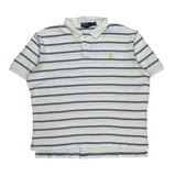 Polo By Ralph Lauren Striped Polo Shirt - 2XL Blue Cotton