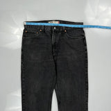 505 Levis Jeans - 36W 30L Black Cotton