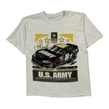 Racing U.S. Army Nascar T-Shirt - Small Yellow Cotton