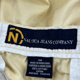 Nautica Chino Shorts - 37W 11L Yellow Cotton
