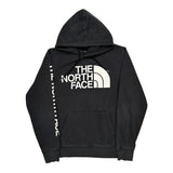 Large Logo On Front The North Face Spellout Hoodie - Medium Black Cotton