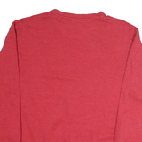 COLLOSEUM Mens Red Kansas Jayhawks Crew Neck L Sweatshirt Cotton Pullover