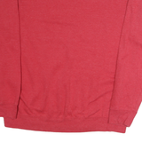 COLLOSEUM Mens Red Kansas Jayhawks Crew Neck L Sweatshirt Cotton Pullover