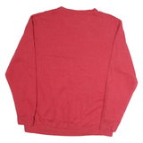 COLLOSEUM Mens Red Kansas Jayhawks Crew Neck L Sweatshirt Cotton Pullover