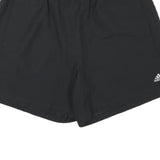 ADIDAS Mens Black Sports Shorts XL W33 Polyester Blend Casual Athletic Gym