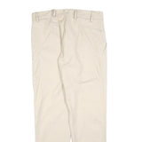 JOAH KRAUS Womens Cotton Blend Beige Regular Straight Trousers W34 L32 Stylish