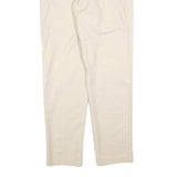 JOAH KRAUS Womens Cotton Blend Beige Regular Straight Trousers W34 L32 Stylish