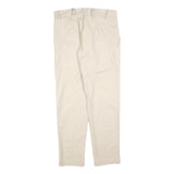 JOAH KRAUS Womens Cotton Blend Beige Regular Straight Trousers W34 L32 Stylish