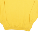 TUTLEX Mens Yellow Los Angeles Crew Neck XL Cotton Blend Sweatshirt Casual