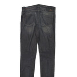 DIESEL Womens Slim Black Denim Light Wash Jeans W28 L32 Skinny Cotton Blend Zip