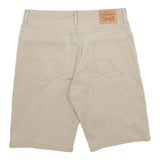 LEVI'S Mens Beige Casual Shorts Size L W36 Cotton Comfortable Fit