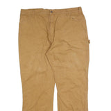 DICKIES Mens Cotton Blend Brown Relaxed Straight Trousers W40 L32 Workwear