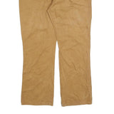 DICKIES Mens Cotton Blend Brown Relaxed Straight Trousers W40 L32 Workwear