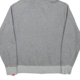 NIKE Mens Grey Full Zip Hoodie S Cotton Blend Sportswear Casual Zip Up