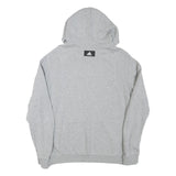 ADIDAS Mens Grey Cotton Blend Hoodie M Casual Pullover Sweatshirt Sportswear