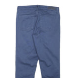 CALVIN KLEIN Womens Cotton Blend Blue Slim Skinny Trousers W29 L25 Stylish Fit