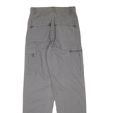 URBAN REPUBLIC Mens Grey Relaxed Straight Trousers W28 L32 Cotton Blend Cargo