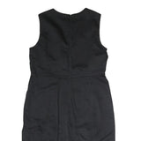 S MAX MARA Womens Black & Cream Sleeveless Day Polyester Sheath Dress M Elegant