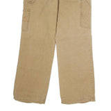 DICKIES Mens Cotton Blend Beige Regular Fit Straight Leg Trousers W32 L29