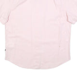 NAUTICA Mens Pink Cotton Blend Shirt L Classic Fit Button Down Collar Casual