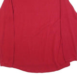 CHAPS RALPH LAUREN Mens Red Crew Neck Sweatshirt M Embroidered Logo Striped