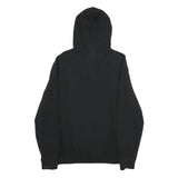 FILA Mens Black Hoodie M Cotton Blend Pullover Logo Print Casual