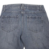 HAWK Mens Shorts Blue Denim Casual M W34 Cotton Blend Relaxed Fit