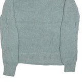 CARHARTT Womens Blue Patterned Jumper Crew Neck Basic Knit M Cotton Blend Casual