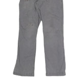 CARHARTT Mens Grey Regular Fit Straight Trousers Workwear W30 L29 Cotton Blend