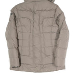 WELLENSTEYN Womens Beige Jacket M Polyester Blend Zip Hooded Plain Winter