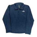 The North Face 1/4 Zip - Medium Blue Polyester
