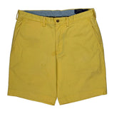 Polo By Ralph Lauren Chino Shorts - 32W 8L Yellow Cotton